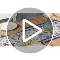 Chinoiserie Floral Table Runner - 13x72 Inches, Vintage Design