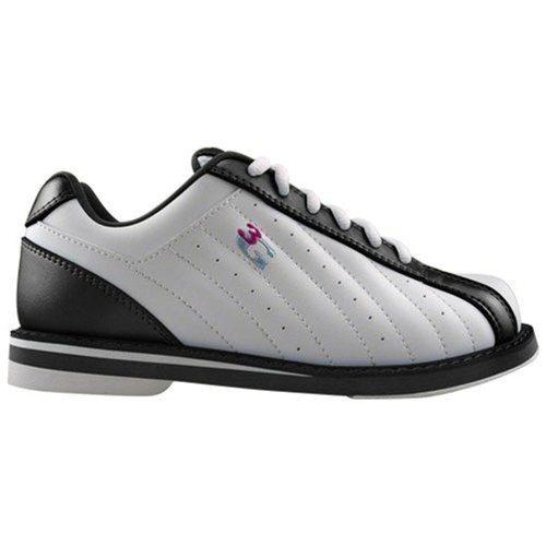 3G Kicks Unisex Bowling Shoes- Black/White 8 1/2 US