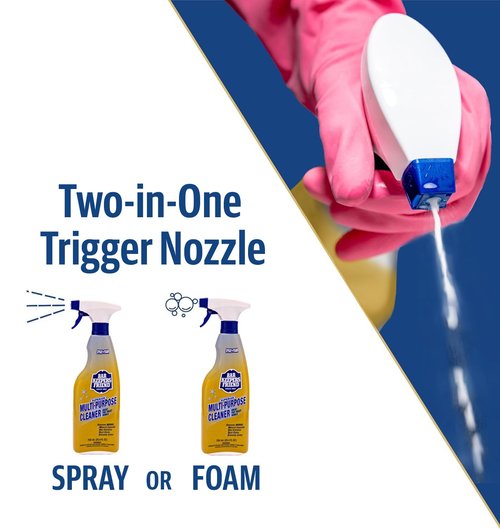 Bar Keepers Friend MORE Spray + Foam Multipurpose Cleaner (2 x 25.4 oz), Stain & Rust Remover for Bathroom, Kitchen & Outdoor Use on Stainless Steel, Aluminum, Brass, Tile, Ceramic, Porcelain & More
