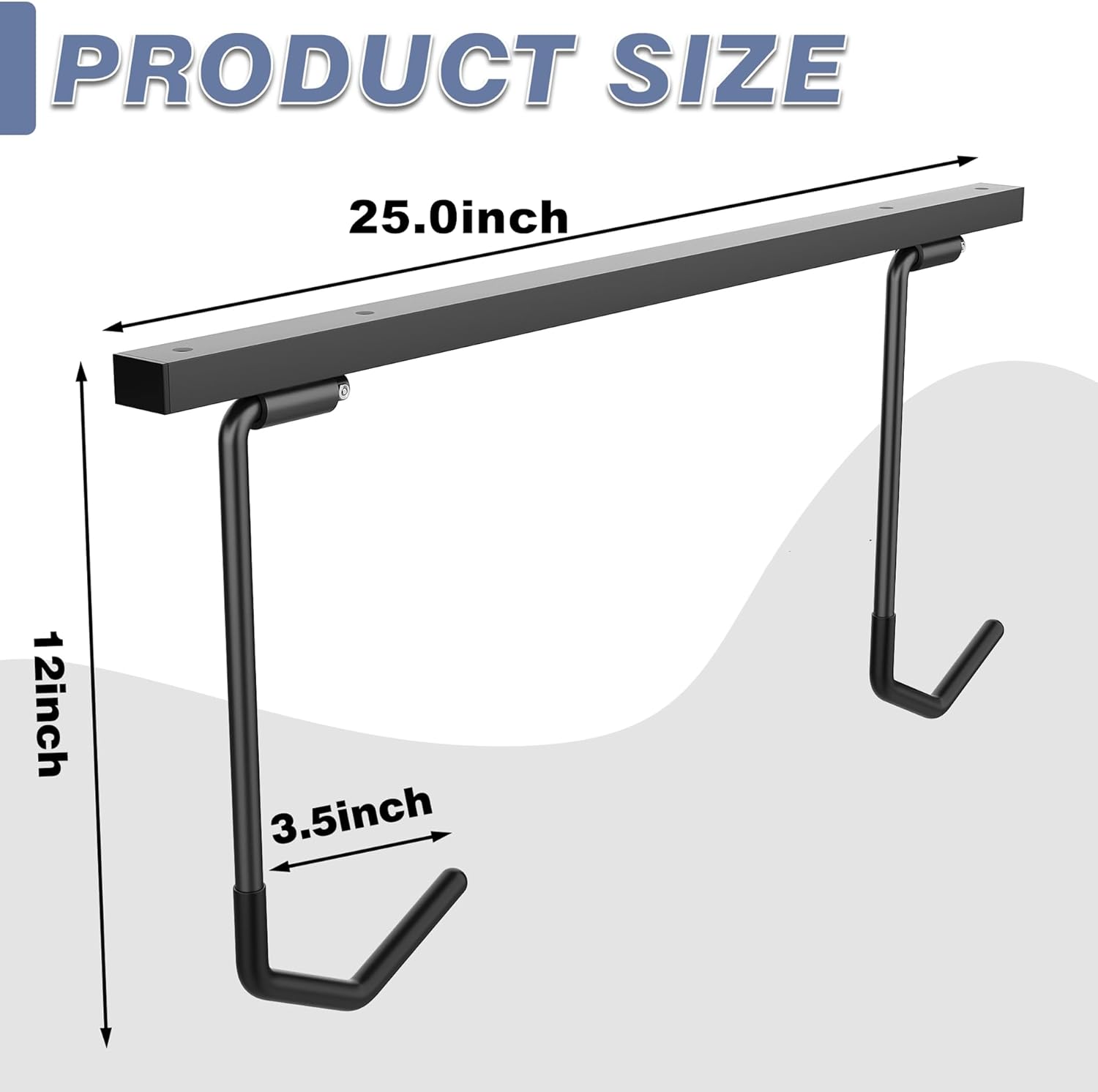 WALMANN Ceiling Mounted Bike Rack - Space-Saving Storage for 2 Horizontal or 4 Vertical Bikes