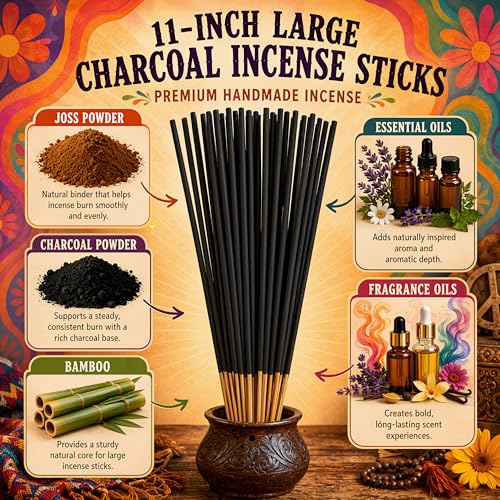 Plant Guru Japanese Cherry Blossom Incense Sticks, 11-Inch, 185g Bundle