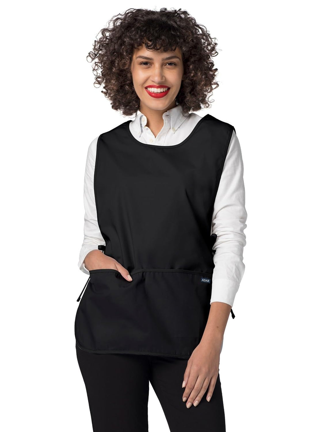 Adar Universal Cobbler Apron 6 Pack - Unisex Cobbler Apron - 7026 - BLK - R