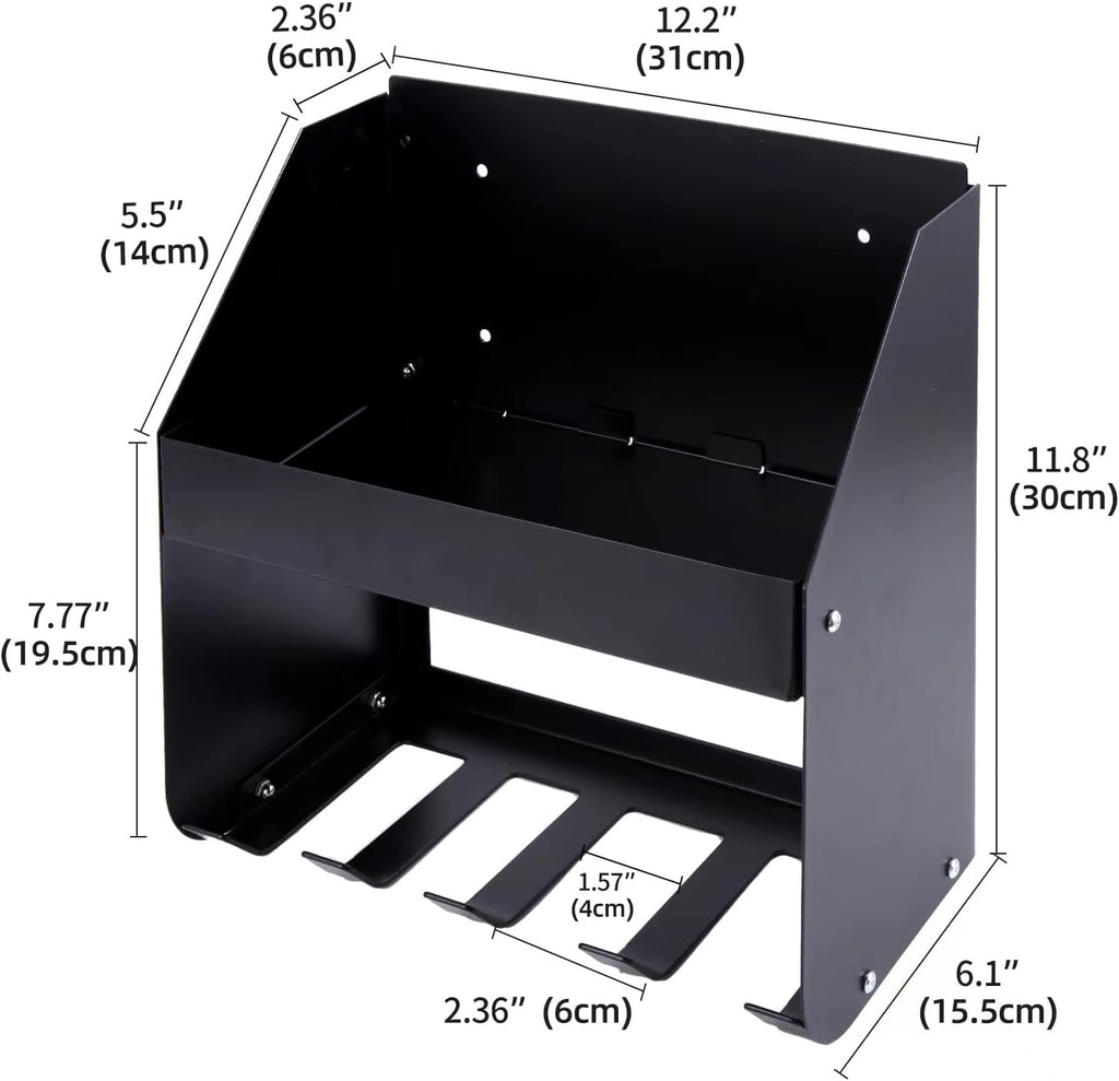 Ultrawall Heavy Duty Power Tool Rack - Wall Mount Organizer for Garage & Workshop Storage