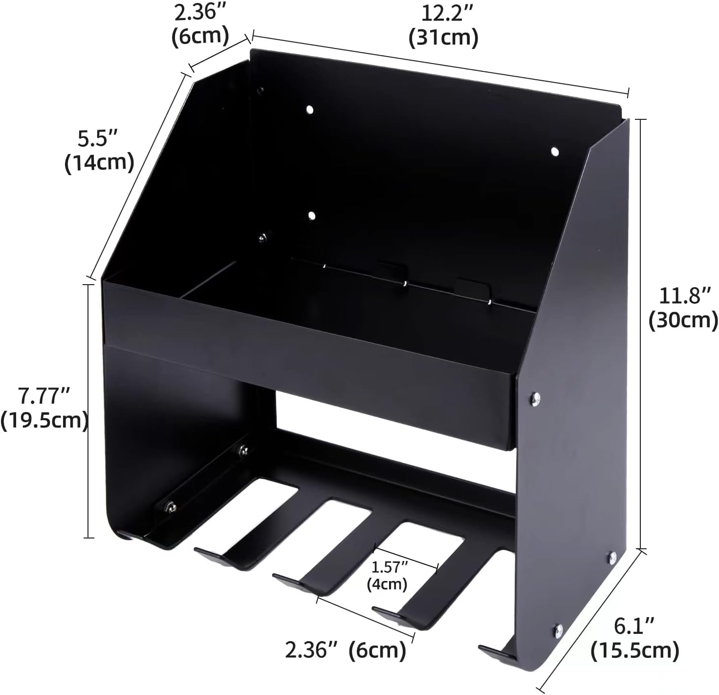Ultrawall Heavy Duty Power Tool Rack - Wall Mount Organizer for Garage & Workshop Storage