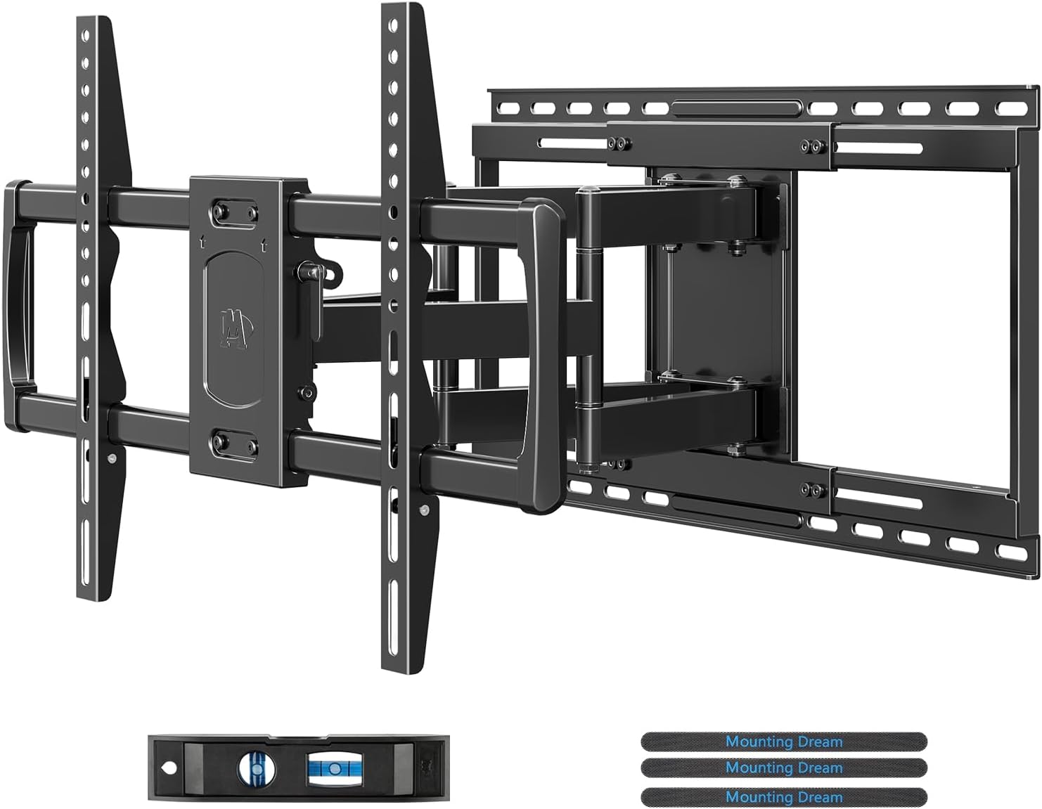 Mounting Dream TV Wall Mount - Full Motion Articulating Dual Arms for 42-86" TVs | Max VESA 600x400mm, 132 lbs Capacity