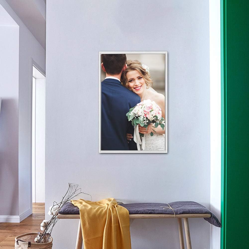 Wall26 Framed Canvas Wall Art - Custom Prints for Living Room & Bedroom | Ready to Hang - 16"x24" White Frame