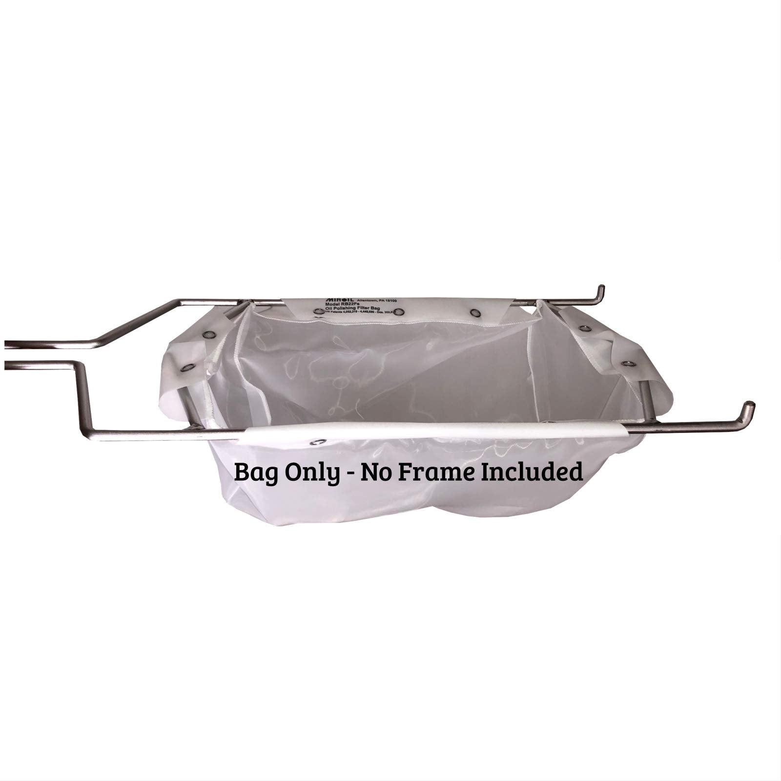 MirOil RB22FS Oil Polishing Filter Bag, Maintain Quality & Taste of Fried Foods, Reduce Contaminants, Extends Life of Hot & Cold Cooking Oil for Diner, Restaurant & Food Service(Bag Only) - Part 12748