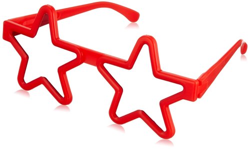 Amscan Star Sunglasses, 2 1/4 inches x 5 inches, Multicolor - Pack of 22