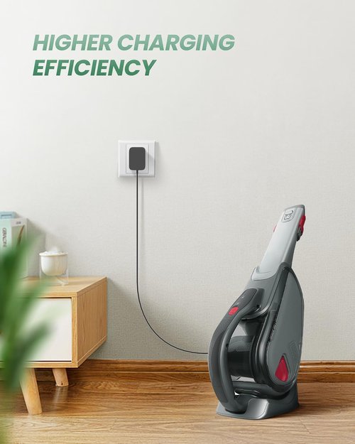 FITE ON Charger Compatible with Black and Decker HHVJ315JD10 / HHVJ315JMF71 / HHVK320J61 / HHVK320J10 / HHVK320JZ01 Dustbuster Smartech Handheld Vacuum 90602522-01 N561340 Replacement Power Cord