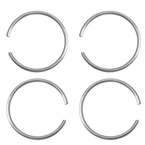 Commercial Vacuum Cleaner Aluminum Wand Ring for ProTeam Vacuums, Compatible with Cirrus CR9100/CR67C/CR77C & ProGrade P8000/P8500/P9000 Series - Durable Compression Rings 4-Pack