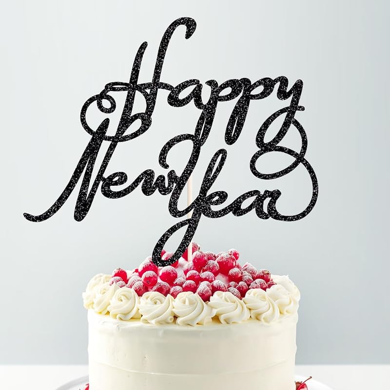 Happy New Year 2026 Cake Topper