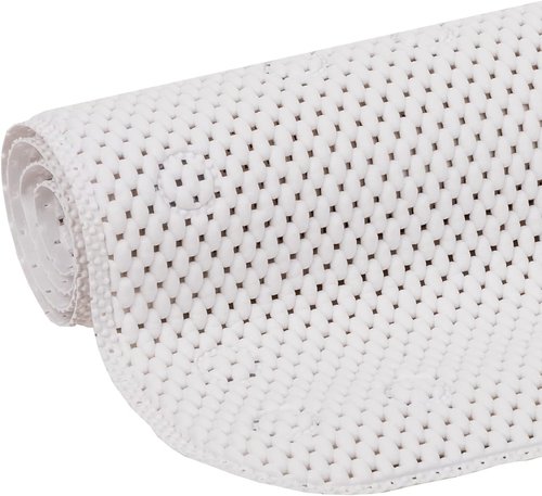 Duck Brand Clorox Cushioned Foam Bath Mat for Tubs, Non-Slip with Suction Cups, 17 Inches x 36 Inches, White