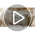 Easter Pillow Cover 12x20 Inch with Cross Bunny Eggs Design