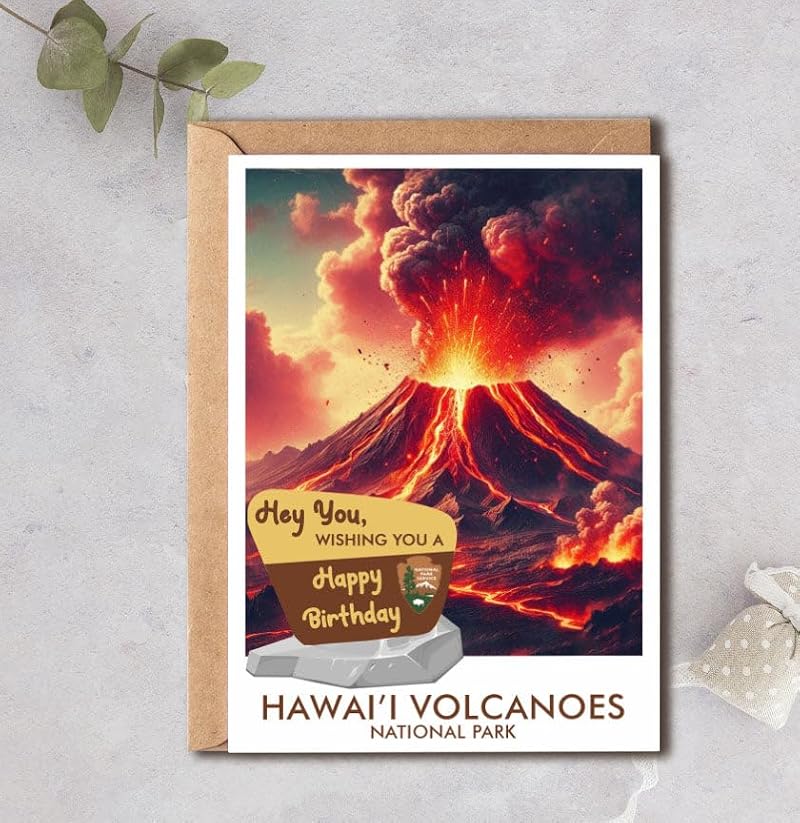 Hawai'i Volcanoes National Park Greeting Card - 5x7 Travel Card
