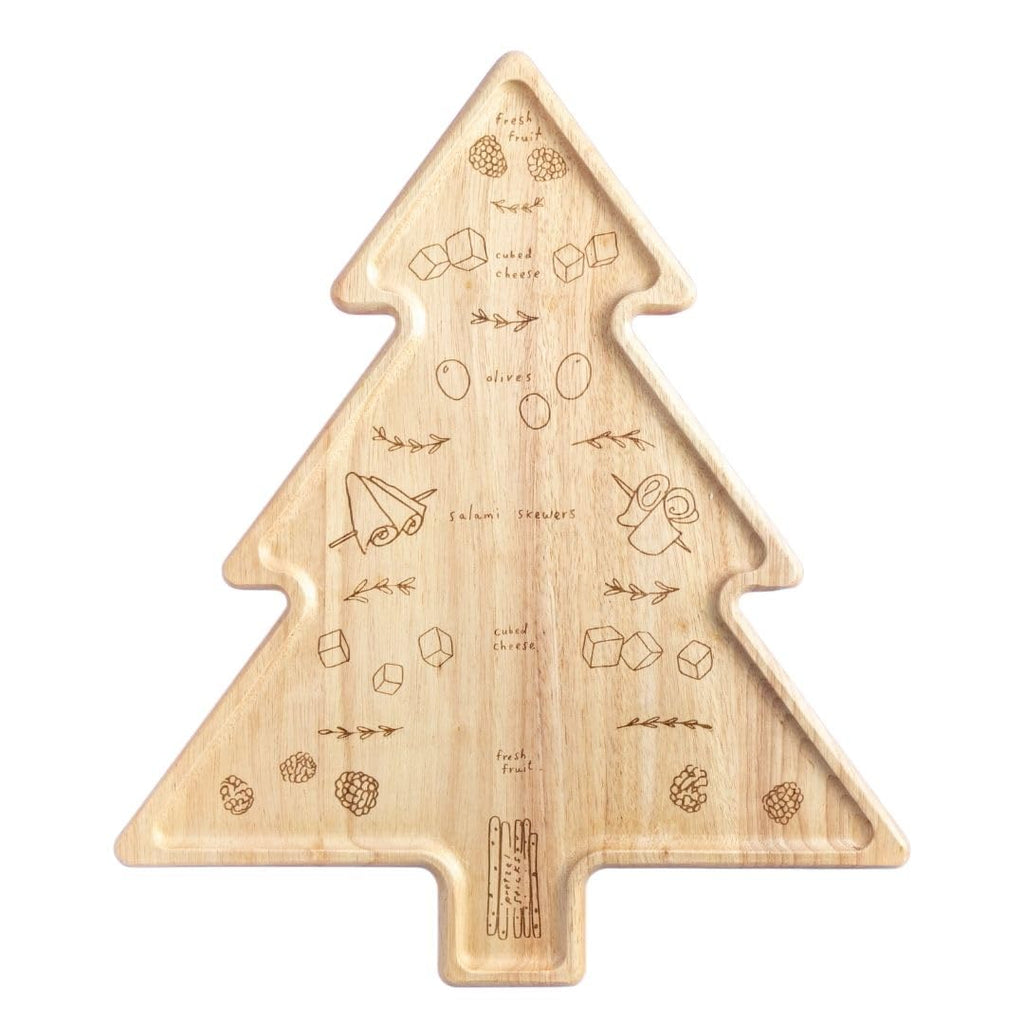 CharcuTree Board & Placement Guide - Best Gift for Housewarming & Foodies - Easy-to-Follow Christmas Tree Appetizer Visual Map Designed by Meg Quinn - Create A Pro-Level Board Arrangement - 18" x 15"