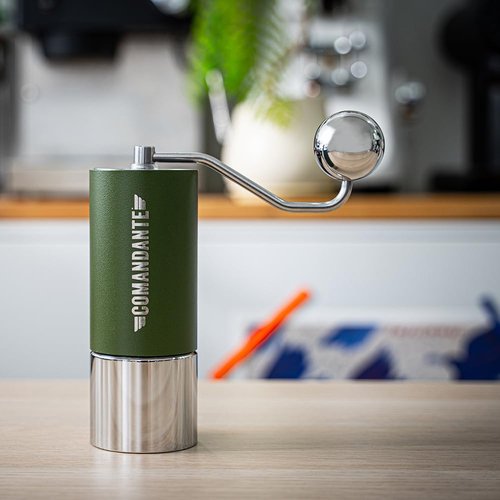 CafeSing COD Ball-Grip and Container, All Stainless Steel, Fits Comandante C40 MK3 MK4 C60 Hand Grinder