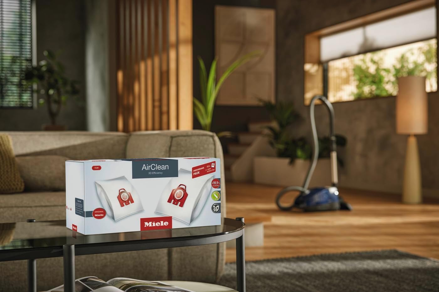 Miele Original Performance Pack - 16 AirClean 3D Efficiency FJM Bags & HA50 HEPA Filter | Compact C1/C2, S6/S4