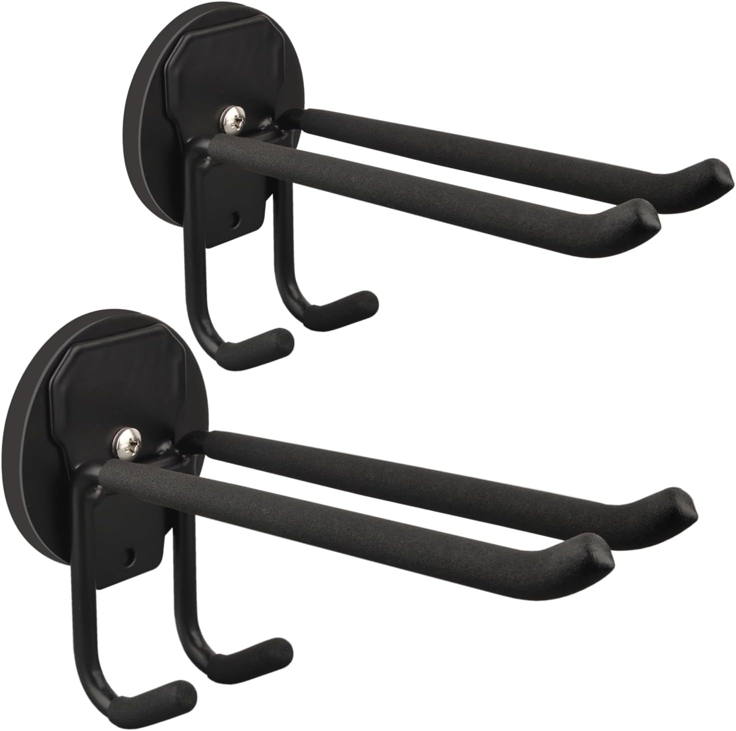ULIBERMAGNET Heavy Duty Magnetic Hooks - Double Layer Storage Solution for Tools & Cables | 2-Pack, 3.46-Inch
