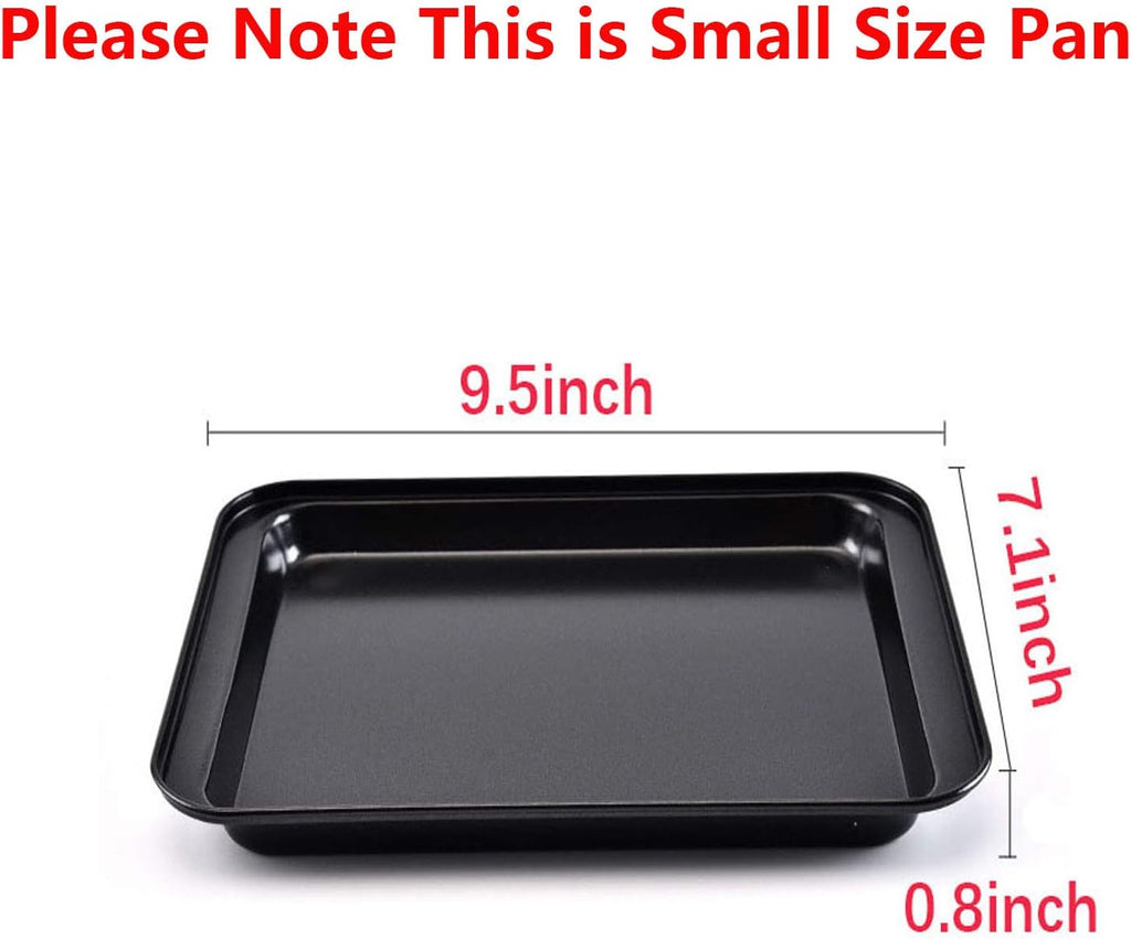 Shinsin Nonstick Cookie Pans - Set of 3 Mini Baking Sheets | 8-Inch Carbon Steel, Easy Clean & Dishwasher Safe