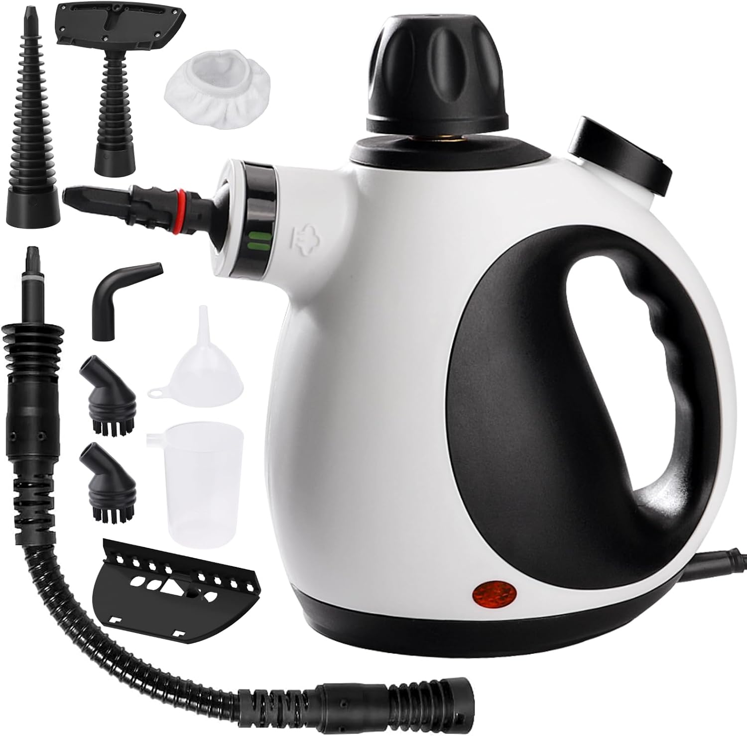 Skiennix Handheld Steam Cleaner - Portable Upholstery Steamer with 10 Accessories & Safety Lock