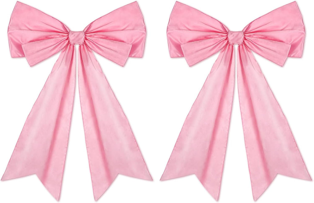 Skiennix Large Pink Coquette Bow - 27.6 x 21.7 Inches | Perfect for Birthday & Bridal Showers