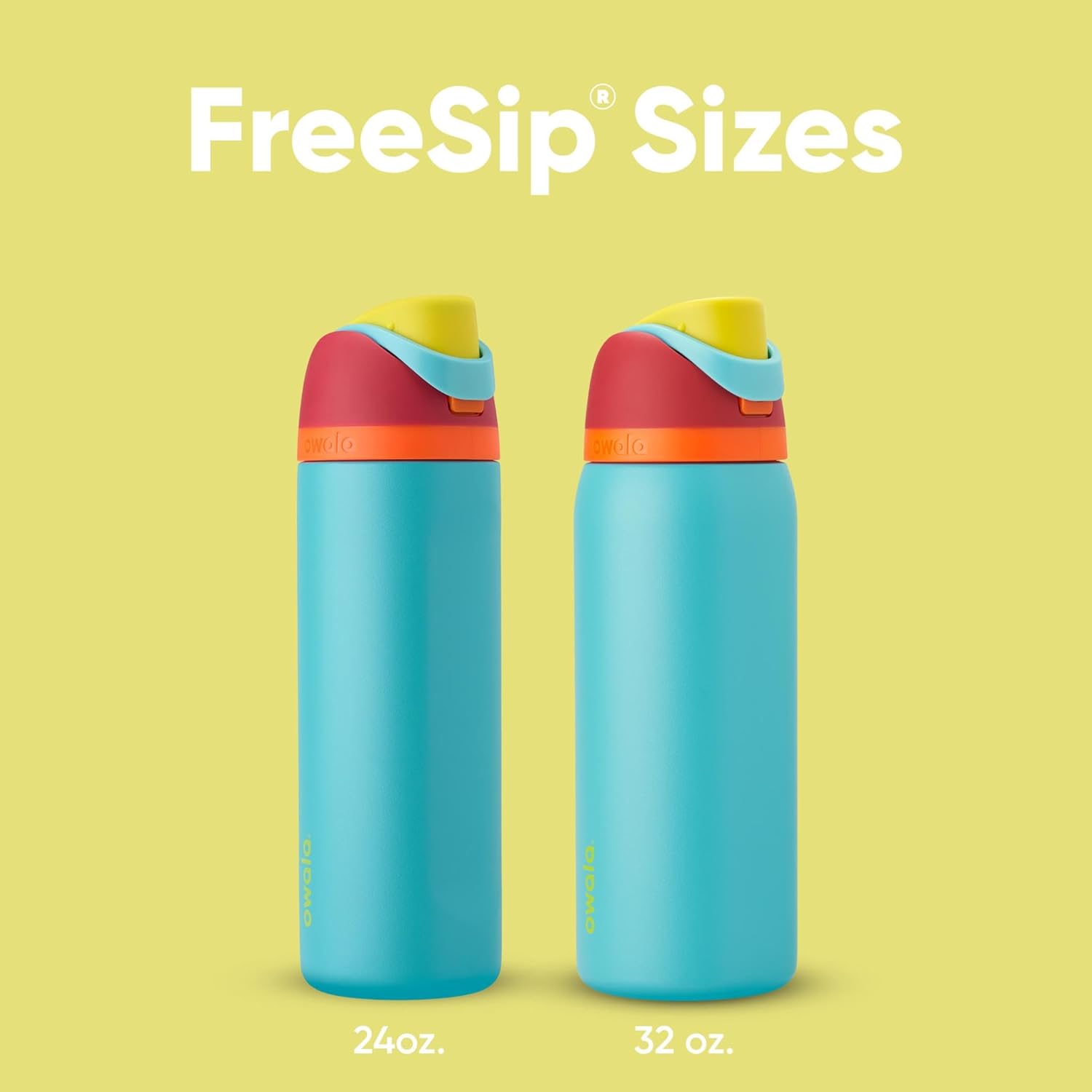 Owala FreeSip Insulated Stainless Steel Water Bottle - BPA-Free, 24 Oz, Perfect for Travel | Summer Sweetness
