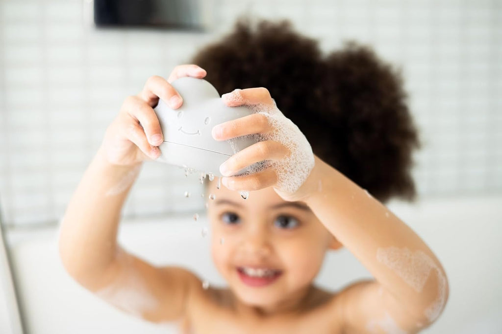 Ubbi Silicone Bath Squeeze Toys - Fun Interactive Cloud & Droplet Design | Set of 2 for Toddlers