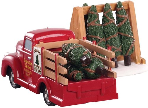 Lemax - Christmas Tree Delivery Transport | Perfect for Winter Village Displays