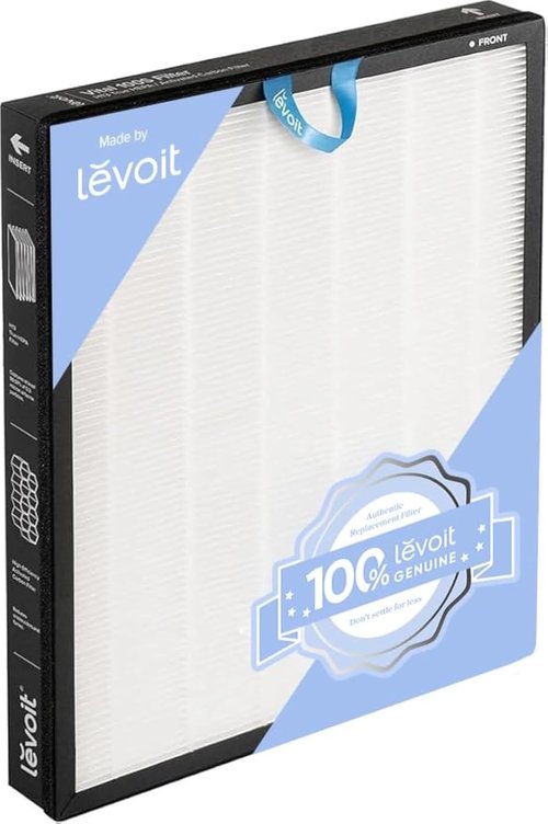 LEVOIT Vital 100S-P Air Purifier Filter - Genuine HEPA & Activated Carbon for Pet Dander & Allergens | 1 Pack