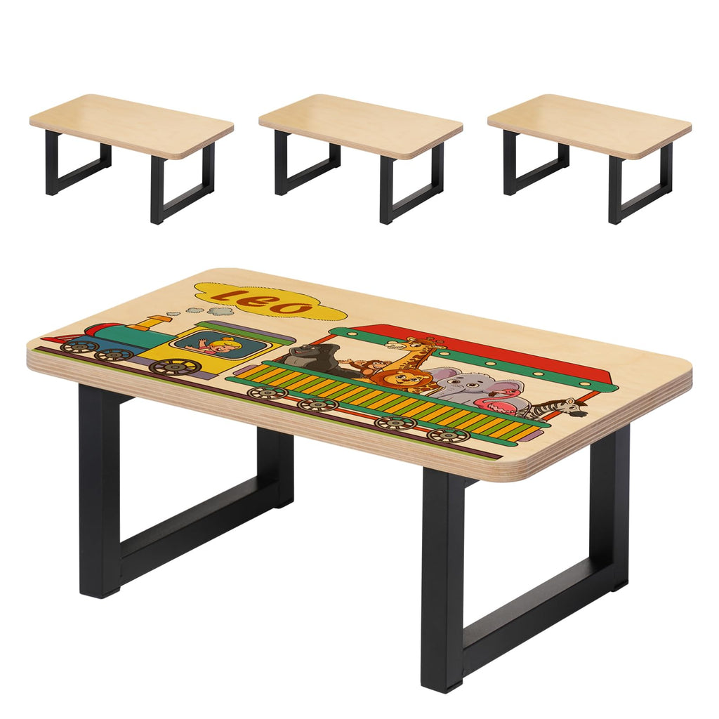 PYD Life 4 Pack Sublimation Wooden Step Stools Blanks 15.7" x 9" x 6.6" for Adults Kids with Non-Slip Feet Heavy Duty with 350-LBS Capacity Personalized for Bedroom Bathroom