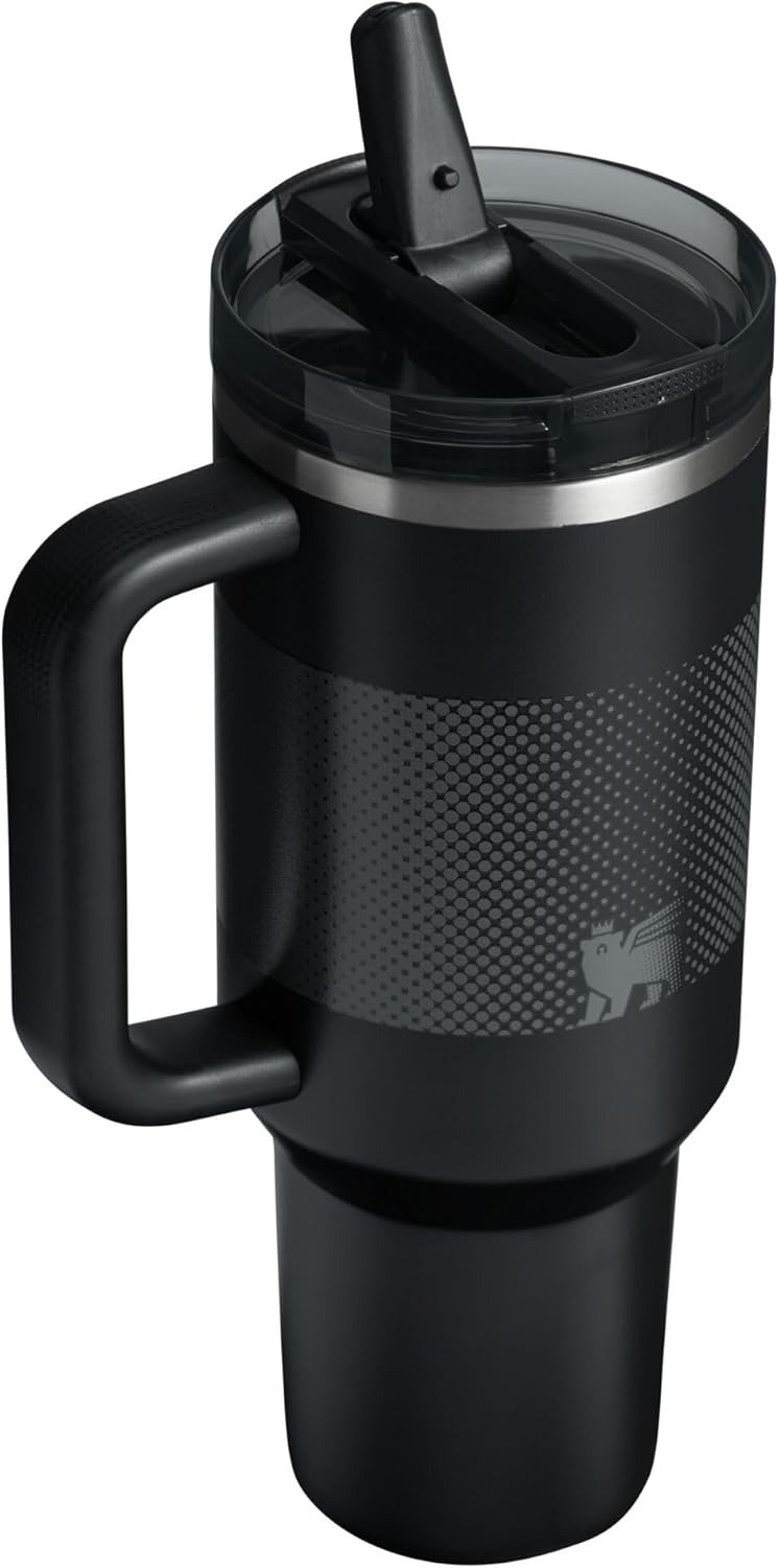 STANLEY Quencher ProTour 40 oz Tumbler - Leakproof Lid, Built-In Straw & Handle | Insulated, BPA-Free | Black Fade