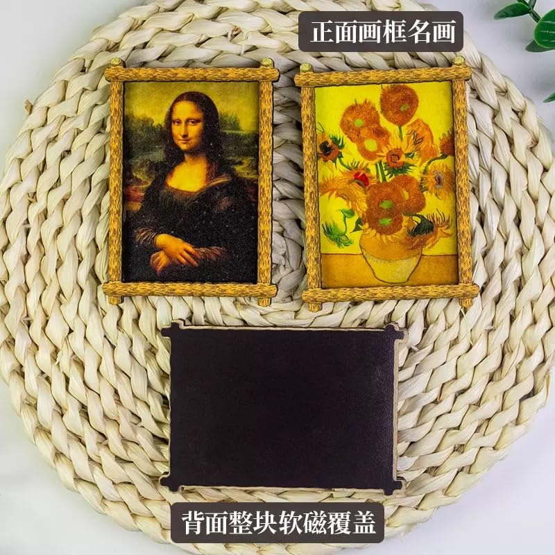 Mona Lisa Decorative Art Magnet – Strong Magnetic Hold for Home & Office