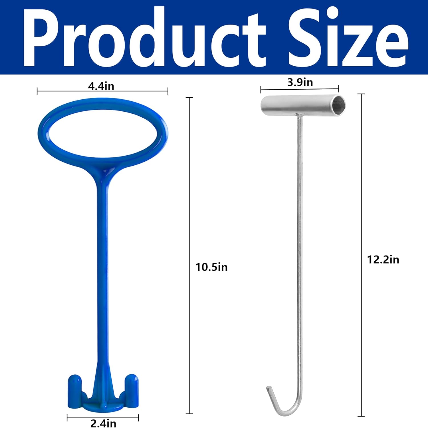 RunNico Skimmer Basket Handle - Universal Tool for Inground Pool Cleaning | Safe Debris Removal