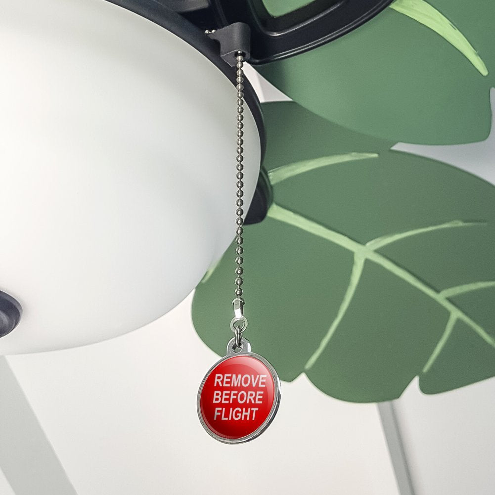 GRAPHICS & MORE Remove Before Flight Airplane Warning Ceiling Fan and Light Pull Chain