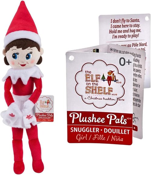 Elf on the Shelf Plushee Pals Snuggler - 12" Adorable Girl Plush Toy for Cuddly Fun