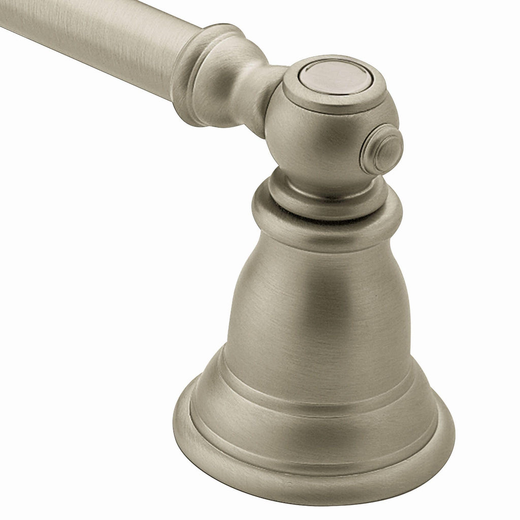 Moen YB5424BN Kingsley Collection 24-Inch Bathroom Single -Towel Bar, Brushed Nickel