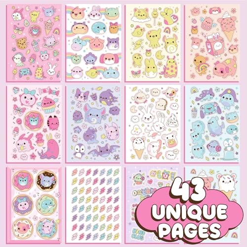 Just My Style Kawaii Sticker Book, 1500+ Cute Stickers for Scrapbooking