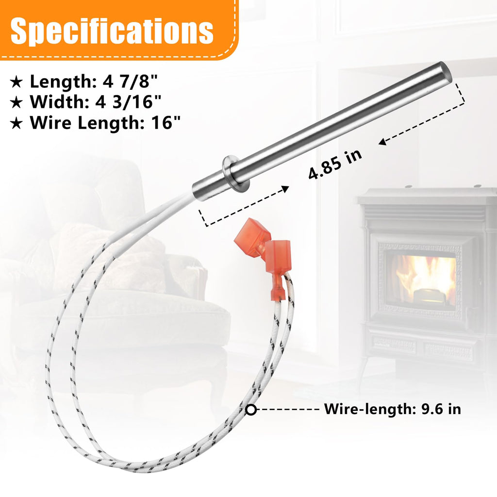 SRV7000-660-AMP Replacement for Pelpro Pellet Stove Igniter & Pleasant Hearth Pellet Stoves Ignitor, 300W