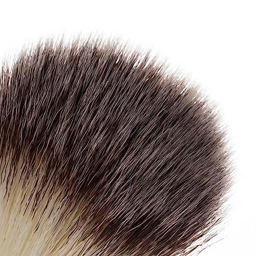 Mens Shaving Brush with Wood Handle and Nylon Bristles Wet Shave Tool