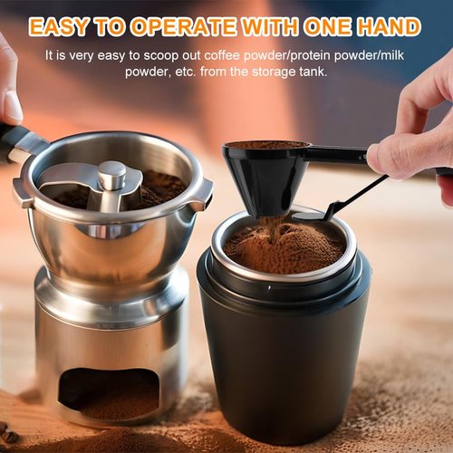 2PCS Measuring Scoop with Funnel for Water Bottles,10g Coffee Scoop-Funnel for K/Cups,Small-Funnel Scooper for Filling Formula Protein Powder Slide Bottom Scoop for Water Bottle