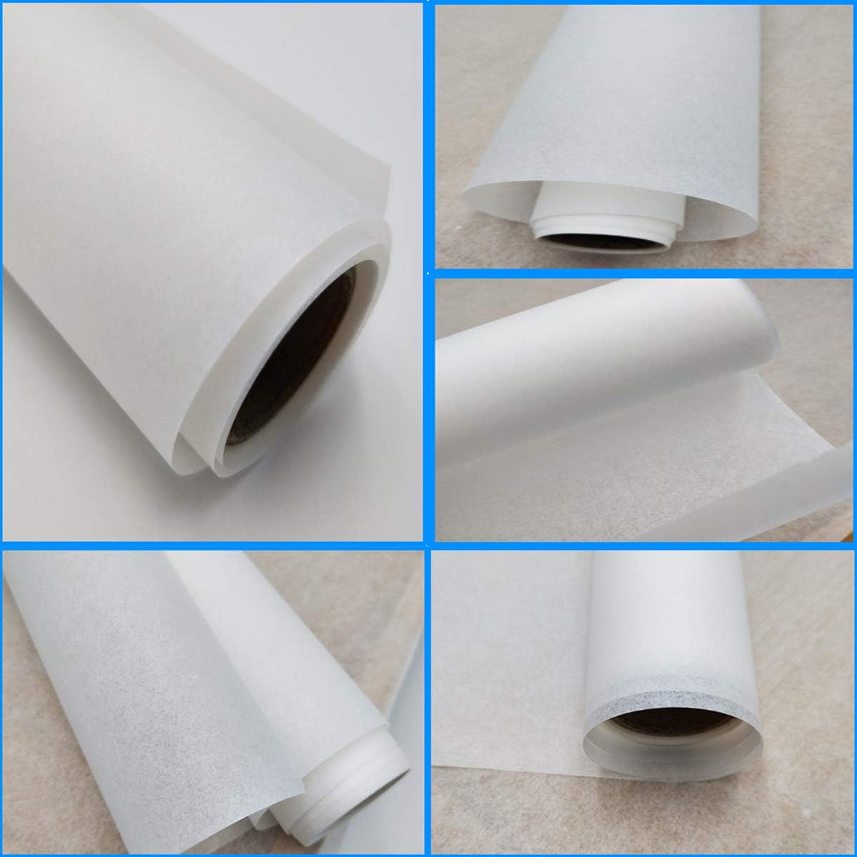 Skiennix Nonstick Parchment Paper Roll - Reusable Food Grade Waterproof & Oilproof | 12" x 66' Heavy Duty Baking Liner