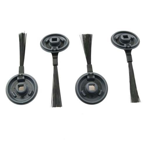 RLECS 4pcs Side Brush for Shark ION Robot RVSBK950 RV750 R85 RV850 S87 Robot Vacuum Cleaner Sweeping Robot Accessories, Black, 3.9" Long, 1.4" Wide