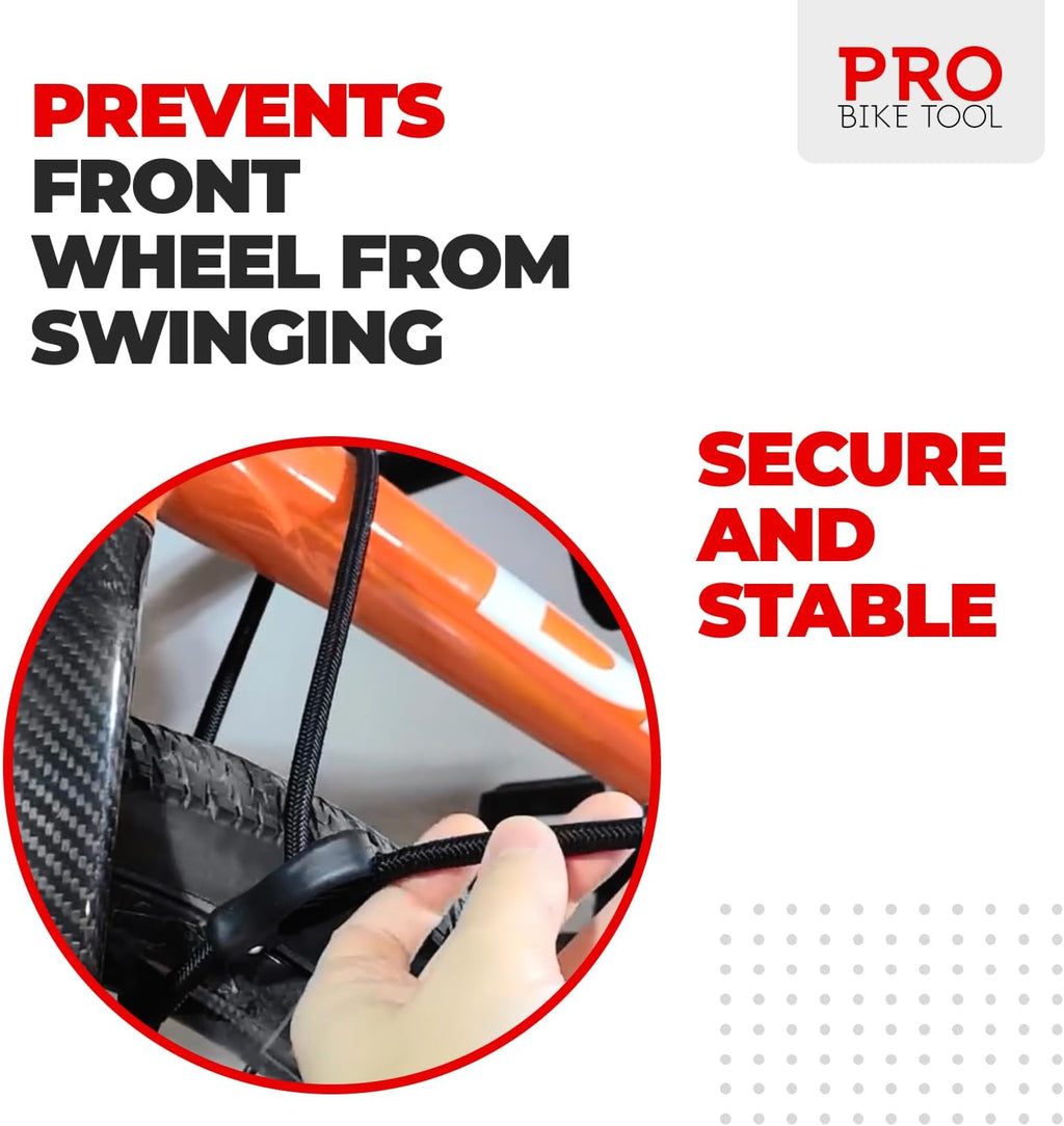 Pro Bike Tool Bike Wall Mount - Secure Horizontal Rack for 1 Bicycle | Ideal for Garage Storage