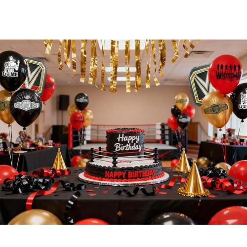 Wrestling Balloons Wrestling Birthday Decorations Wrestling Boxing Match Party Supplies Boxing Theme Favors Balloon-17pcs