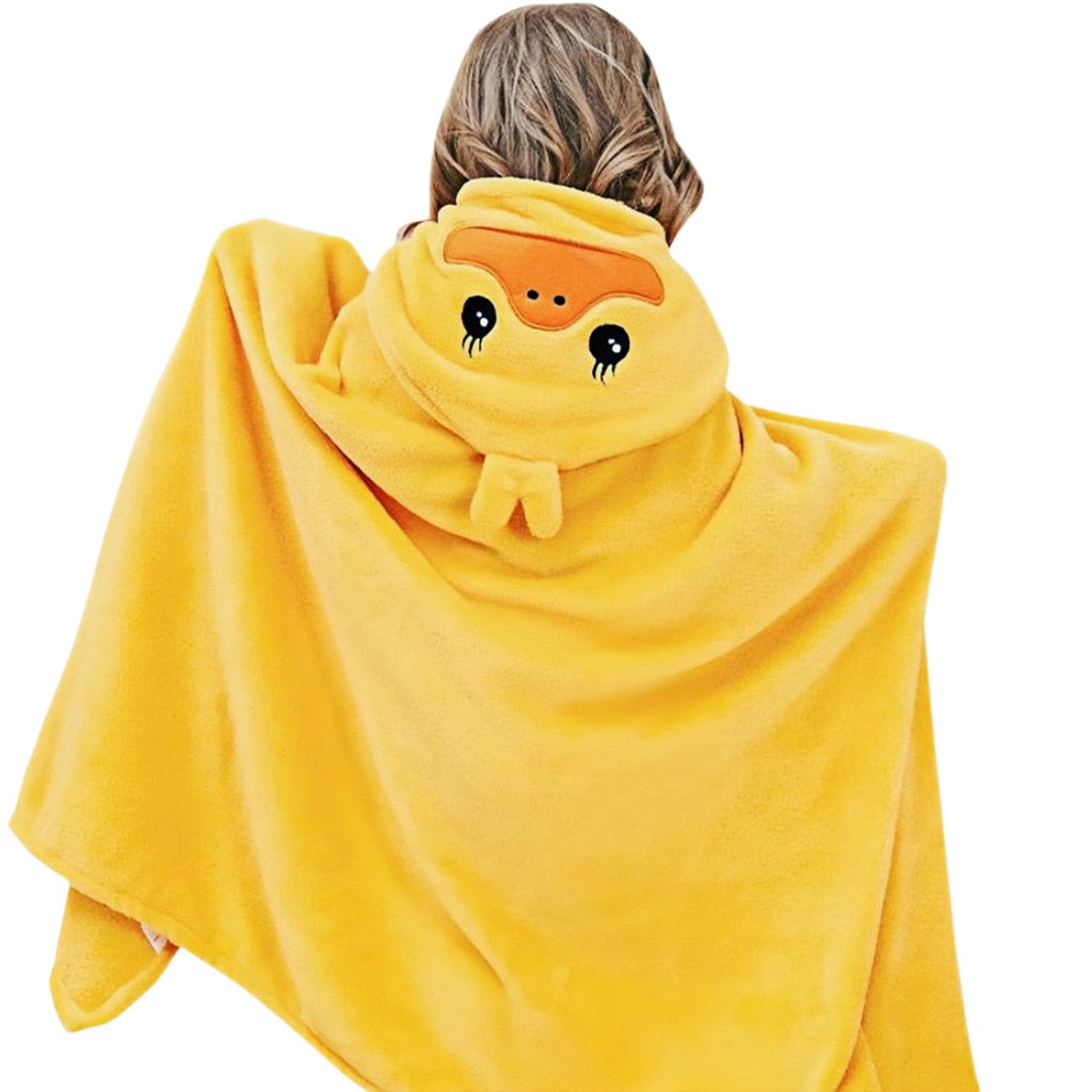 SEVDO Toddler Hooded Bath Towel, 27.5"X55" Girl Boy Robe with Hood 3-8,Soft Absorbent Baby Bath Towels, Highly Absorbent Bathrobe Blanket Kids Shower Gifts,Toallas de Baño para Bebe
