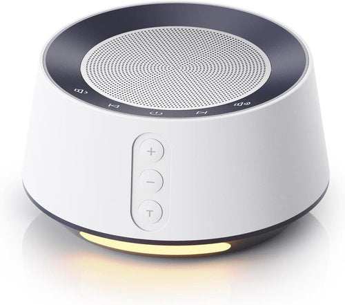 BGOVERSS White Noise Sound Machine - 20 Soothing Sounds & 10 Color Night Light | Perfect for Home, Office & Travel