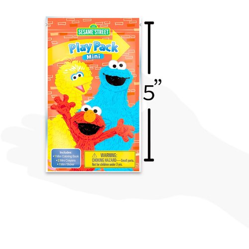 8 Pc Sesame Street Mini Party Favors Set - Bundle 8 Play Packs with Mini Coloring Books, Stickers, and Goodie Bags | Sesame Street Birthday Party Supplies Decorations
