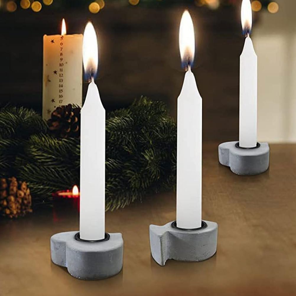 Skiennix 36-Piece Aluminum Candle Cup Set - Mini Taper Candle Holders in Black for Elegant Decor