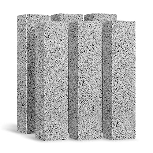 Lenicany 6 Pack A-6 Pumice Stones for Toilet & Tile Cleaning, Hard Water Stains