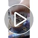 Sweejar Navy Ceramic Food Storage Canister 5 Fl Oz Airtight Wooden Lid